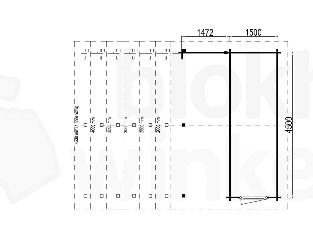 Plattegrond Norfolk Lounge 150x450 geimpregneerd
