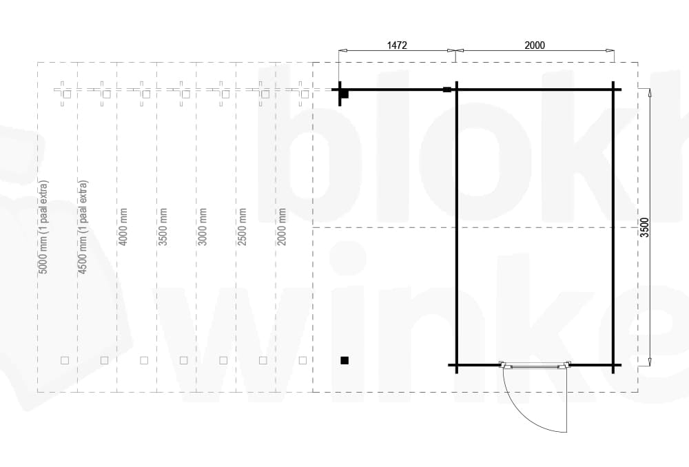 Plattegrond Norfolk Lounge 200x350 geimpregneerd
