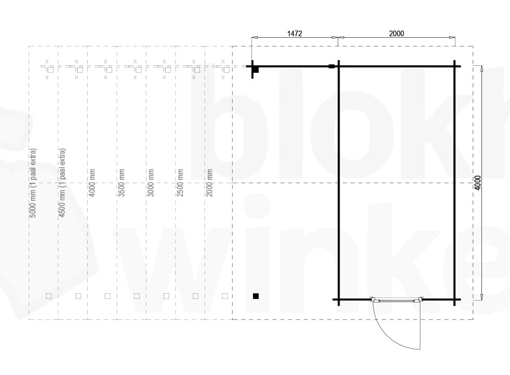 Plattegrond Norfolk Lounge 200x400 geimpregneerd