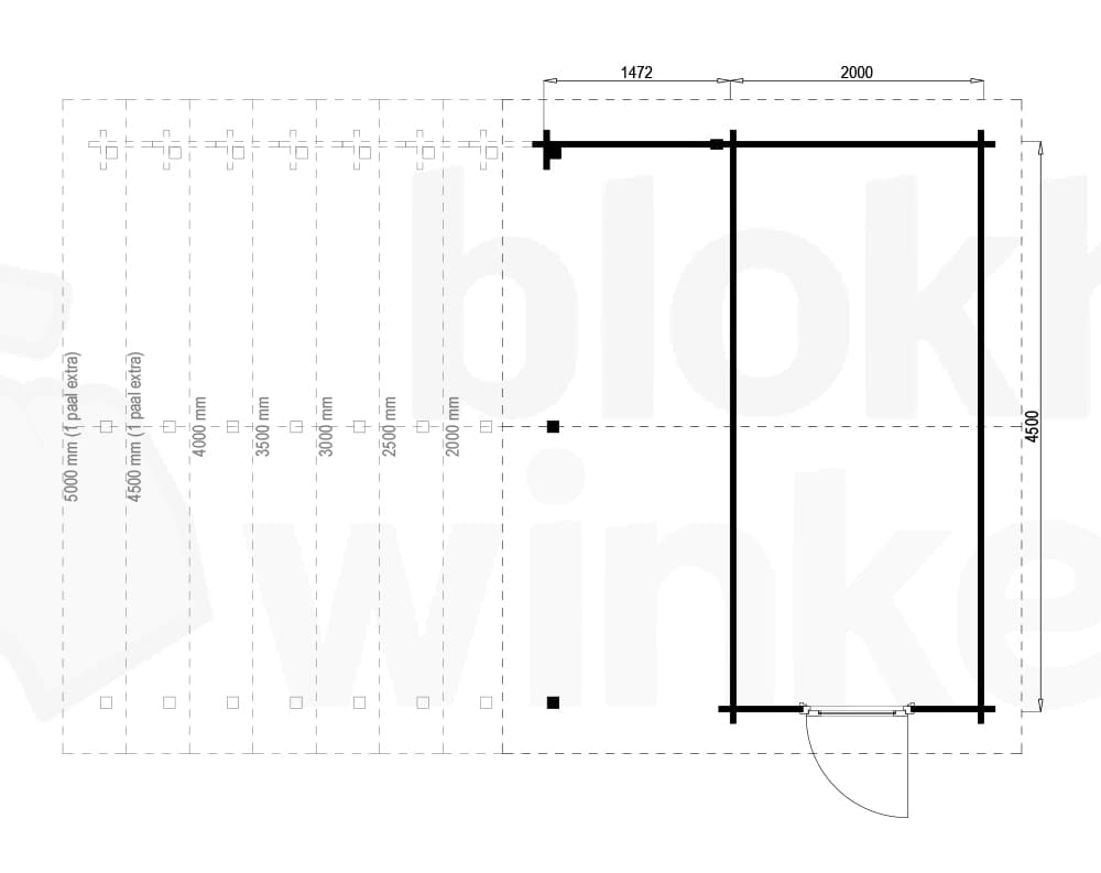 Plattegrond Norfolk Lounge 200x450 geimpregneerd