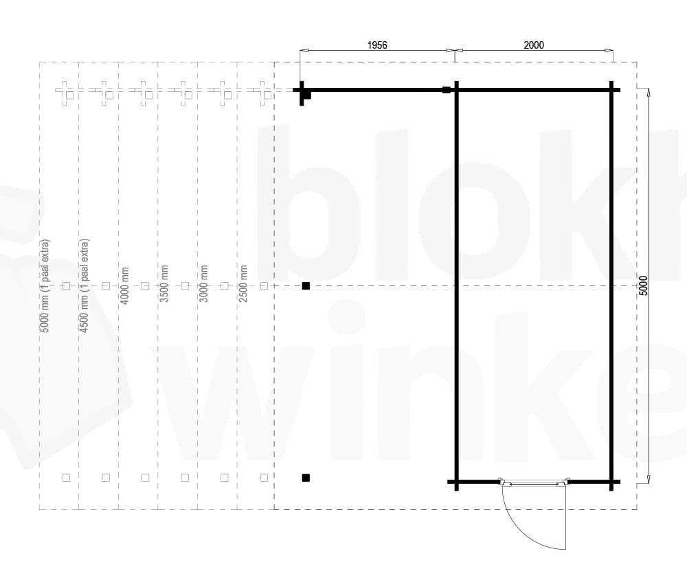 Plattegrond Norfolk Lounge 200x500