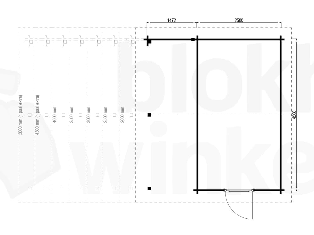 Plattegrond Norfolk Lounge 250x450