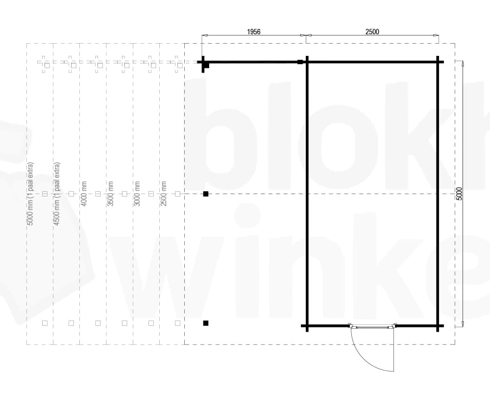 Plattegrond Norfolk Lounge 250x500