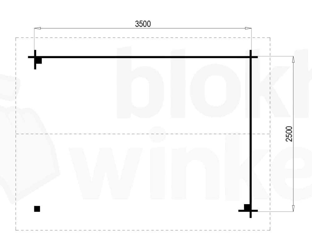 Plattegrond Prowood Veranda Amersfoort 350x250 geïmpregneerd