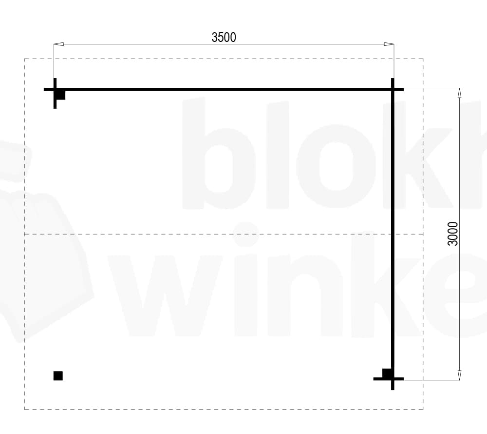 Plattegrond Prowood Veranda Amersfoort 350x300 geïmpregneerd