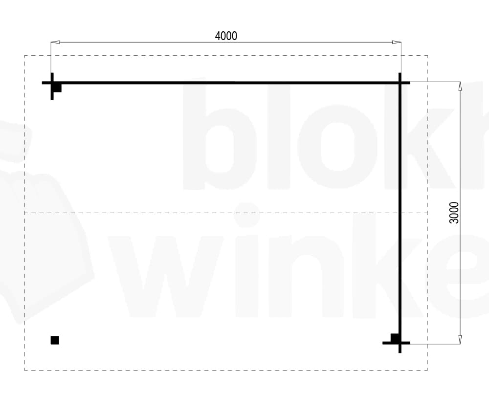 Plattegrond Prowood Veranda Amersfoort 400x300 geïmpregneerd