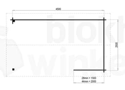 veranda Prowood Veranda Amersfoort 450x250 geïmpregneerd - ProWood - PWAF450250-DI - 470x270