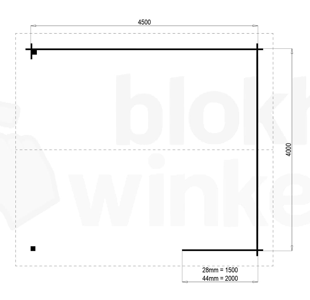 Plattegrond Prowood Veranda Amersfoort 450x400 geïmpregneerd