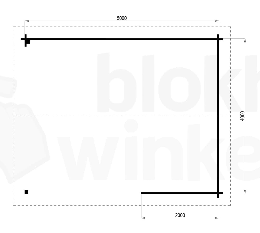 Plattegrond Prowood Veranda Amersfoort 500x400 geïmpregneerd