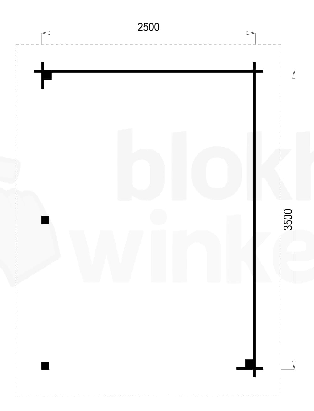 Plattegrond Prowood veranda zwolle 250x350 geïmpregneerd