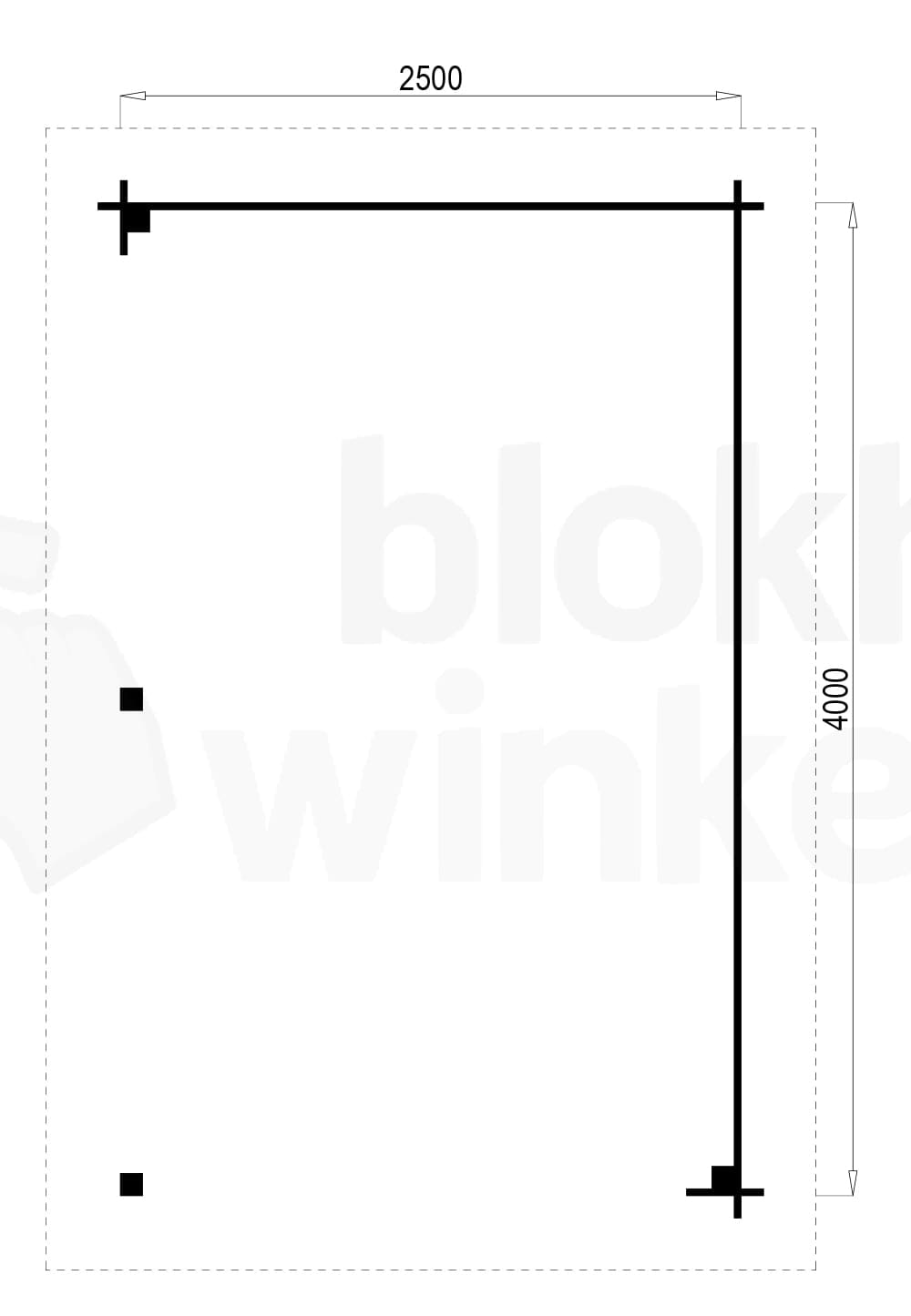 Plattegrond Prowood veranda zwolle 250x400 geïmpregneerd