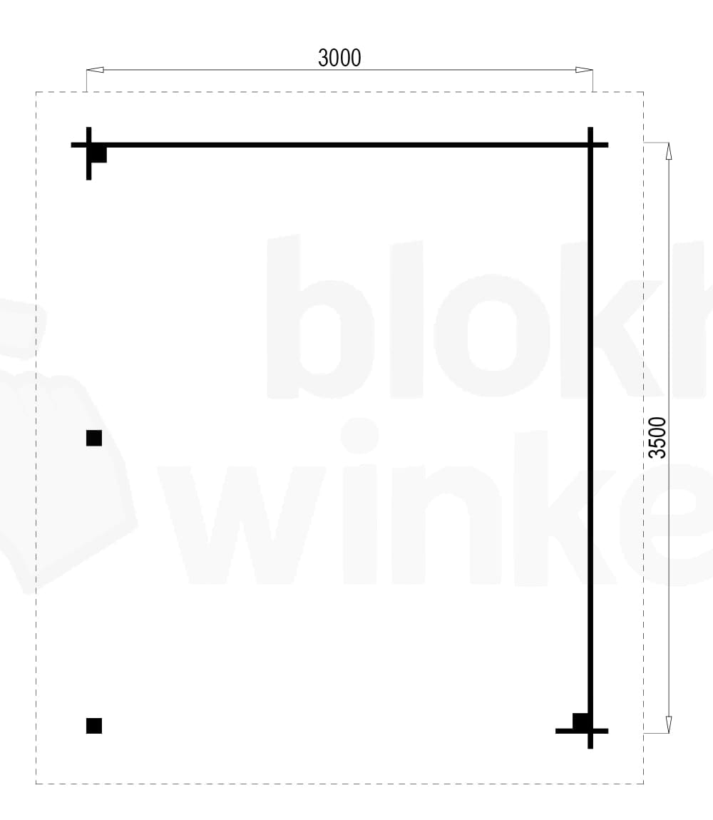 Plattegrond Prowood veranda zwolle 300x350 geïmpregneerd
