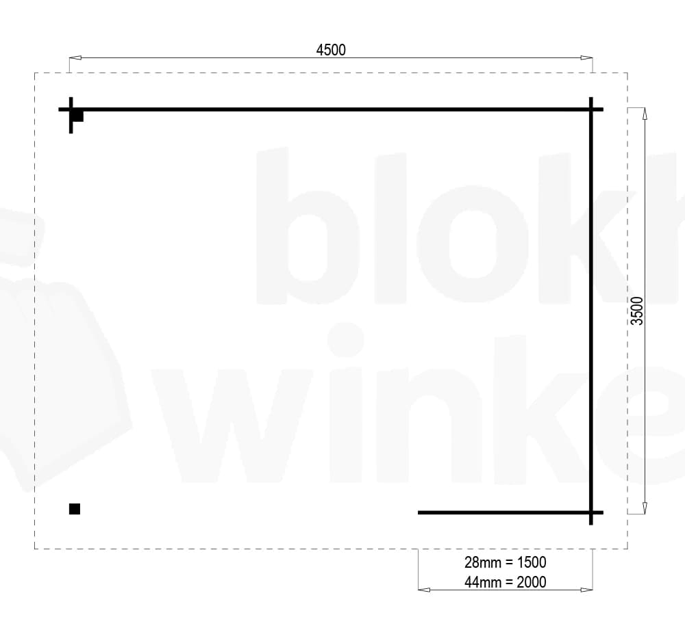 Plattegrond Prowood veranda zwolle 450x350 geïmpregneerd