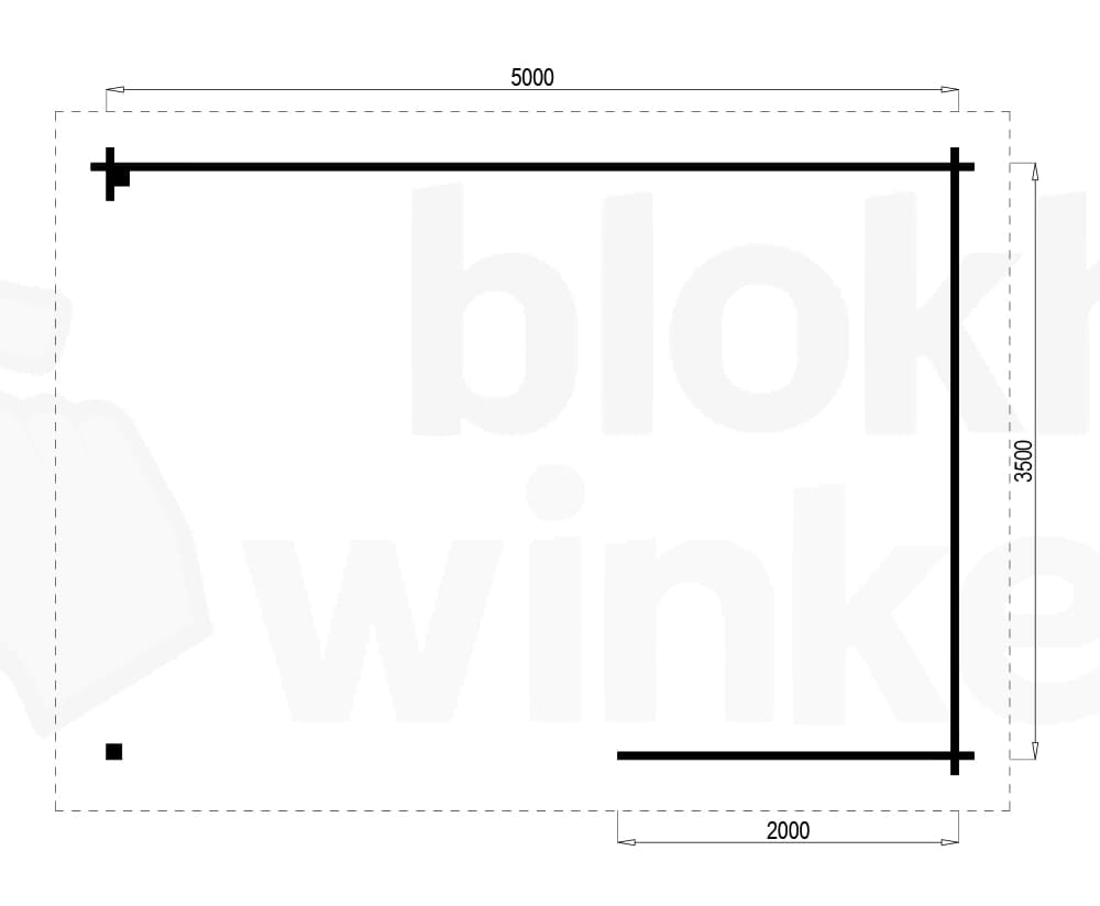 Plattegrond Prowood veranda zwolle 500x350 geïmpregneerd