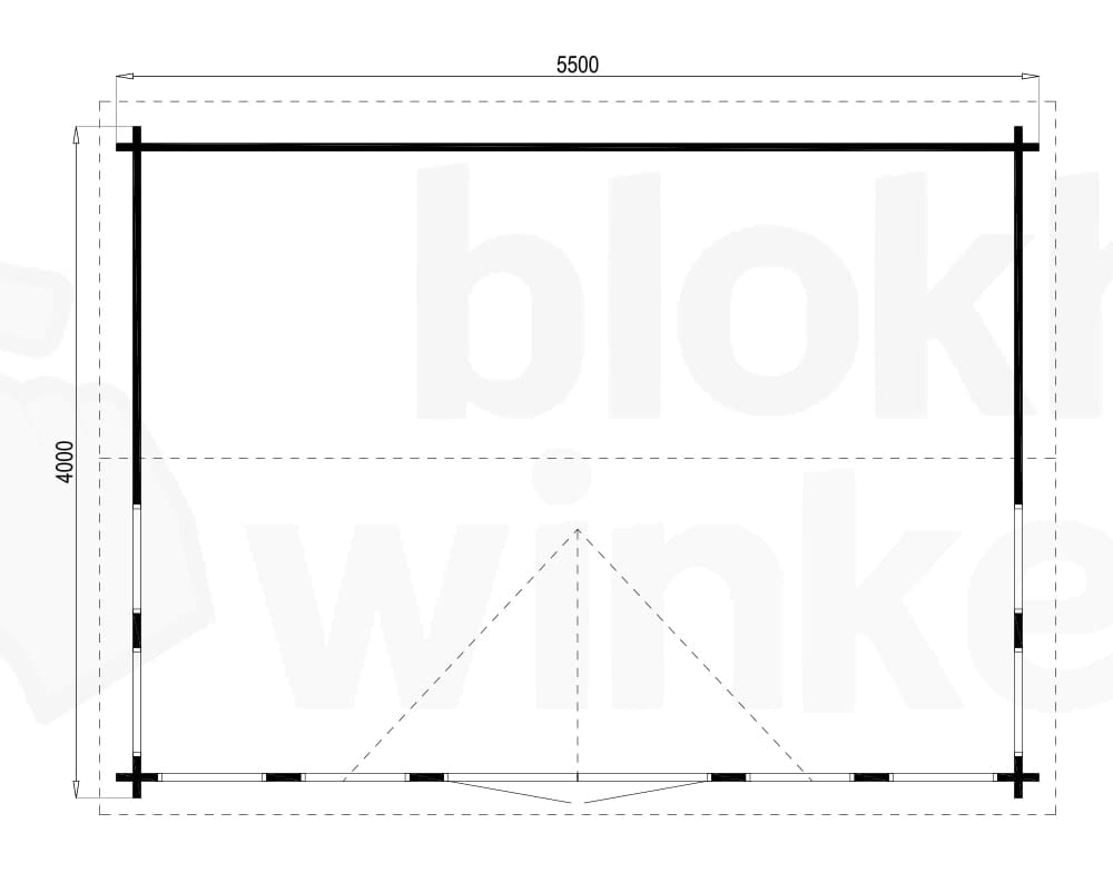 tuinhuis Clockhouse geïmpregneerd - Tuindeco - 40.0809-DI - 550x400