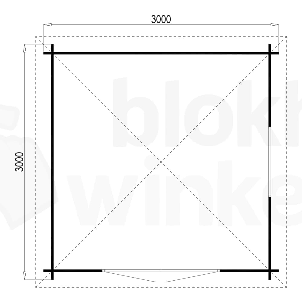 blokhut Halvar geïmpregneerd - Tuindeco - 40.0275-DI - 300x300