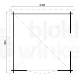 blokhut Halvar geïmpregneerd - Tuindeco - 40.0275-DI - 300x300