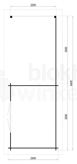 blokhut Maja geïmpregneerd - Tuindeco - 40.0410-DI - 320x240