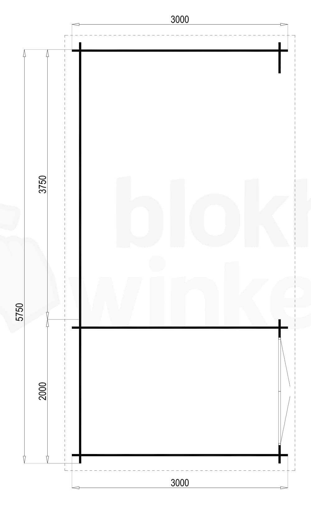 blokhut Megamodern - Tuindeco - 40.0757 - 200x300