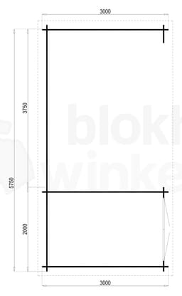 blokhut Megamodern - Tuindeco - 40.0757 - 200x300