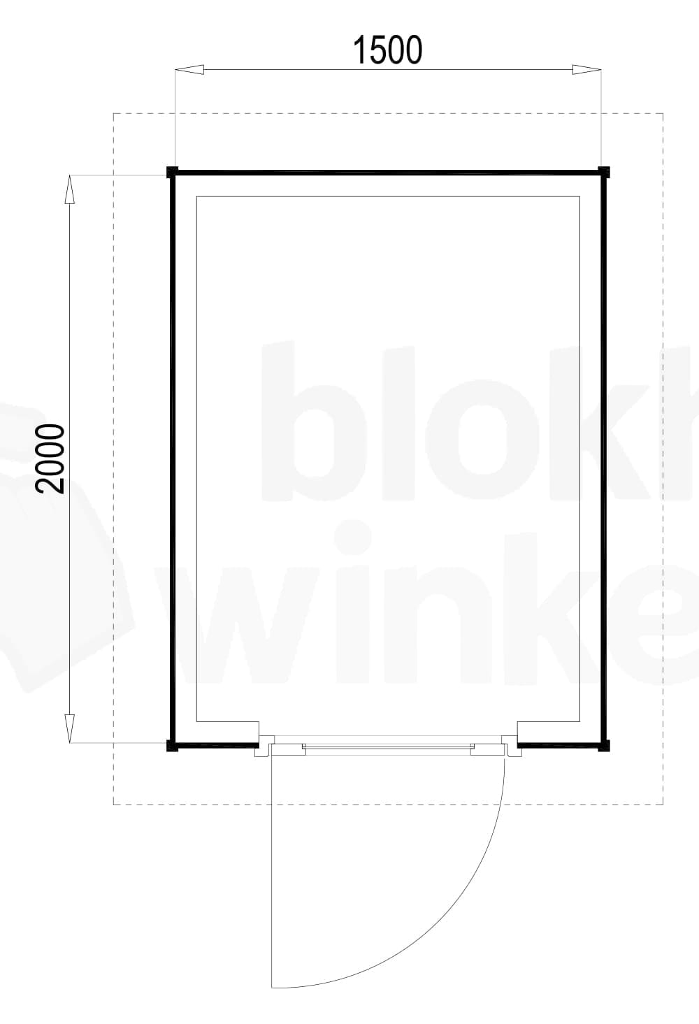 Plattegrond Richmond Douglas 150x200