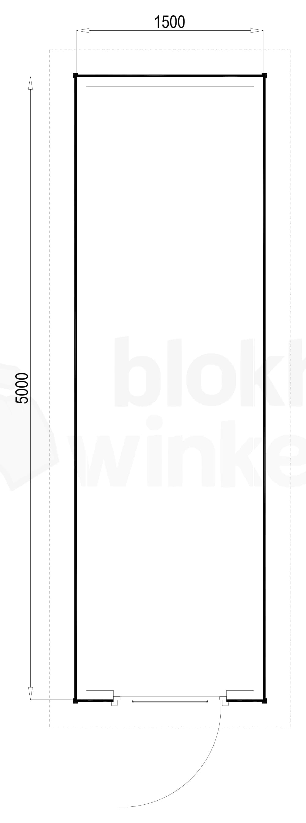 Plattegrond Richmond Douglas 150x500