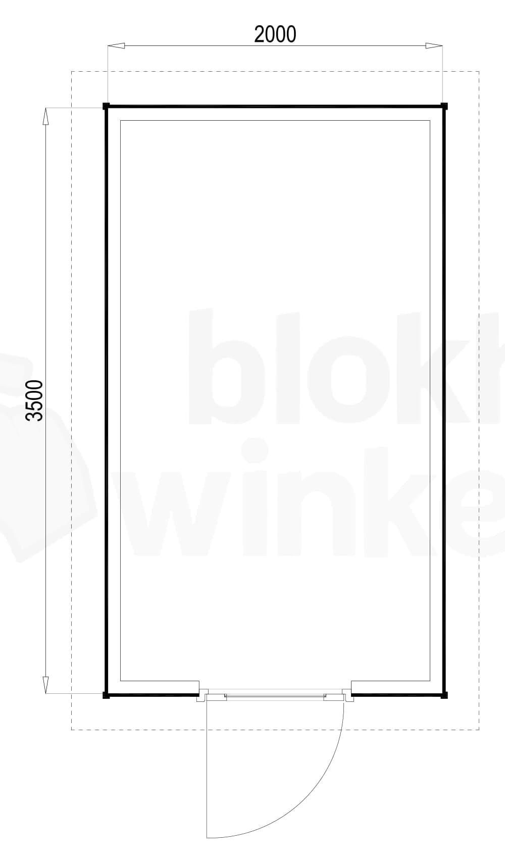 Plattegrond Richmond Douglas 200x350