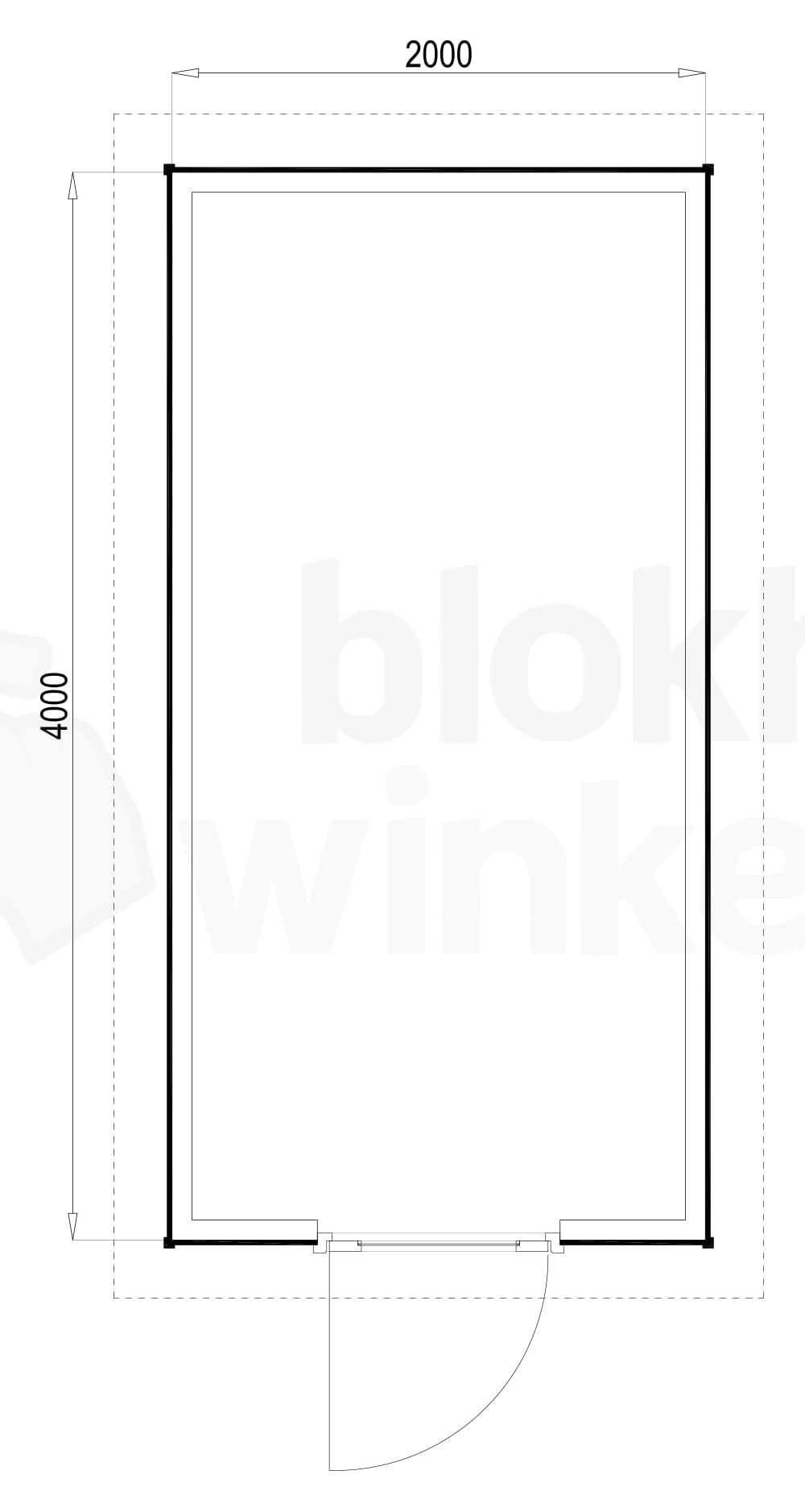 Plattegrond Richmond Douglas 200x400