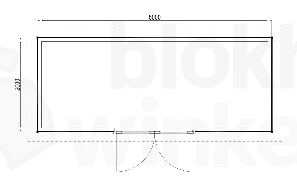Plattegrond Richmond Douglas 500x200