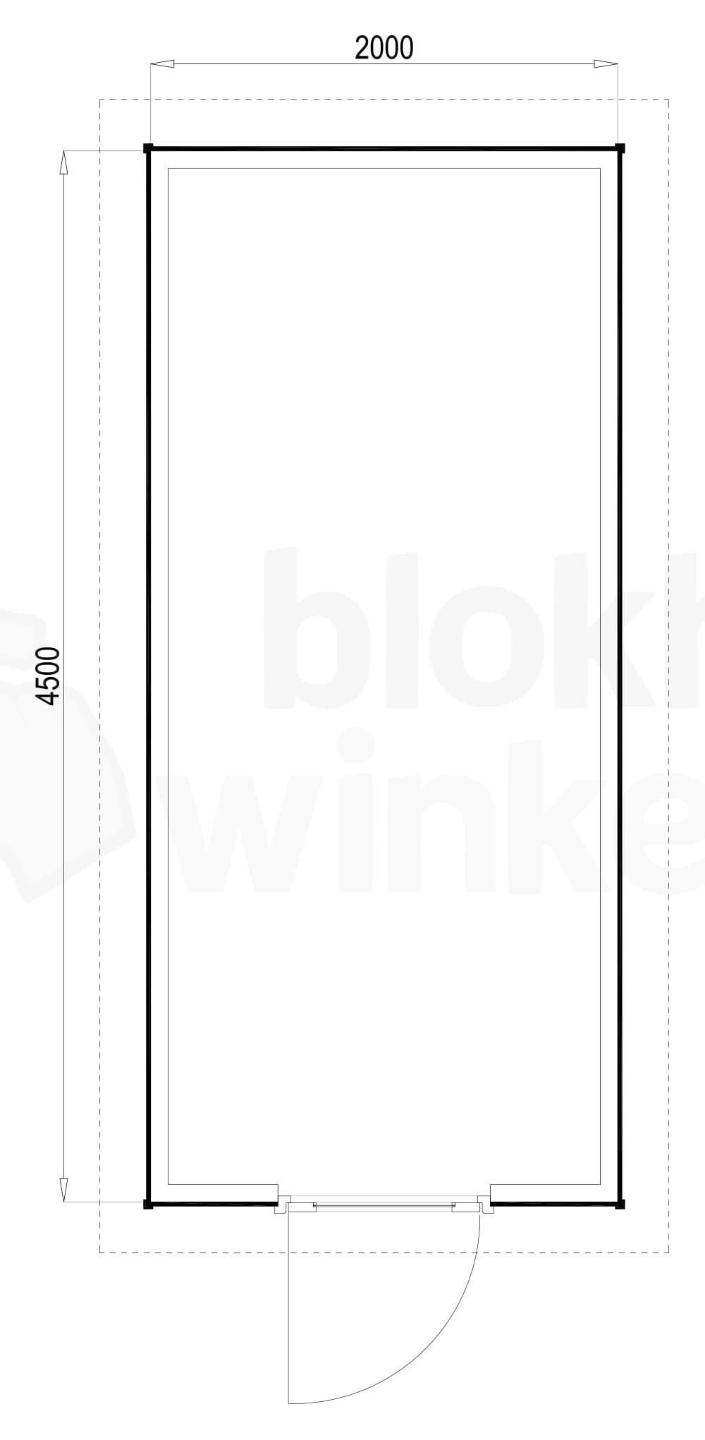 Plattegrond Richmond Pro 200x450
