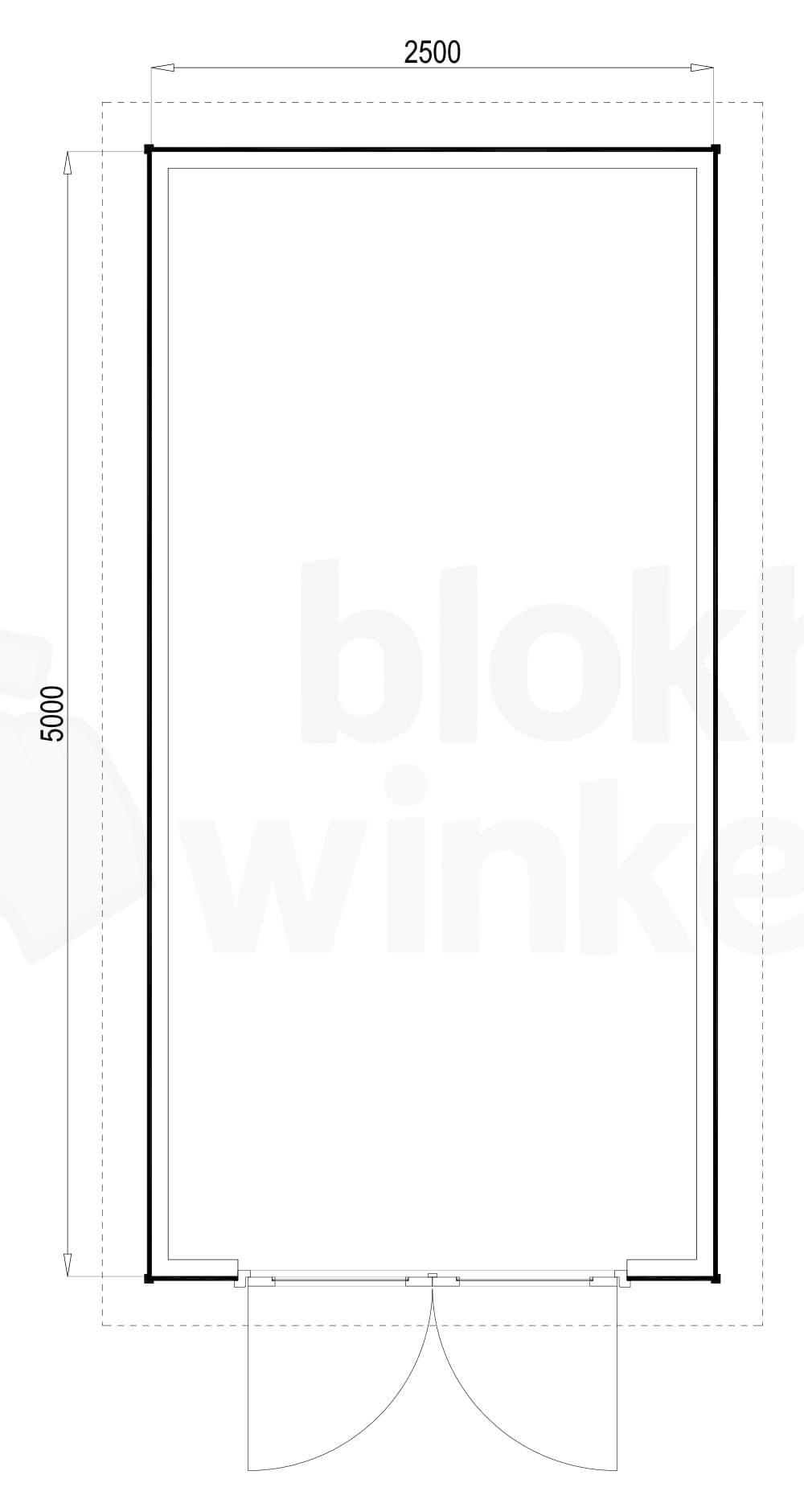 Plattegrond Richmond Pro 250x500