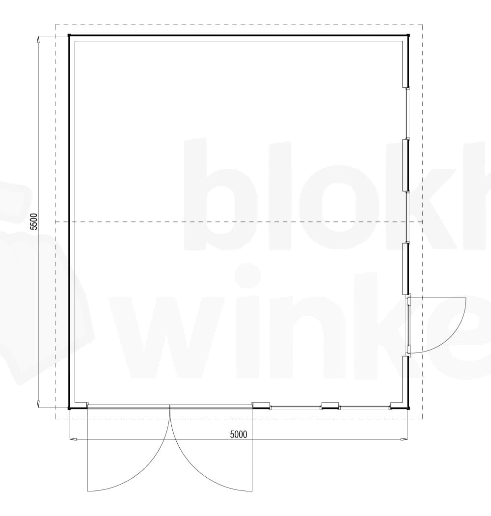 Plattegrond Berkeley 500x550