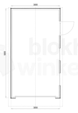 Plattegrond Woodford houtskeletbouw garage Birmingham 300x550