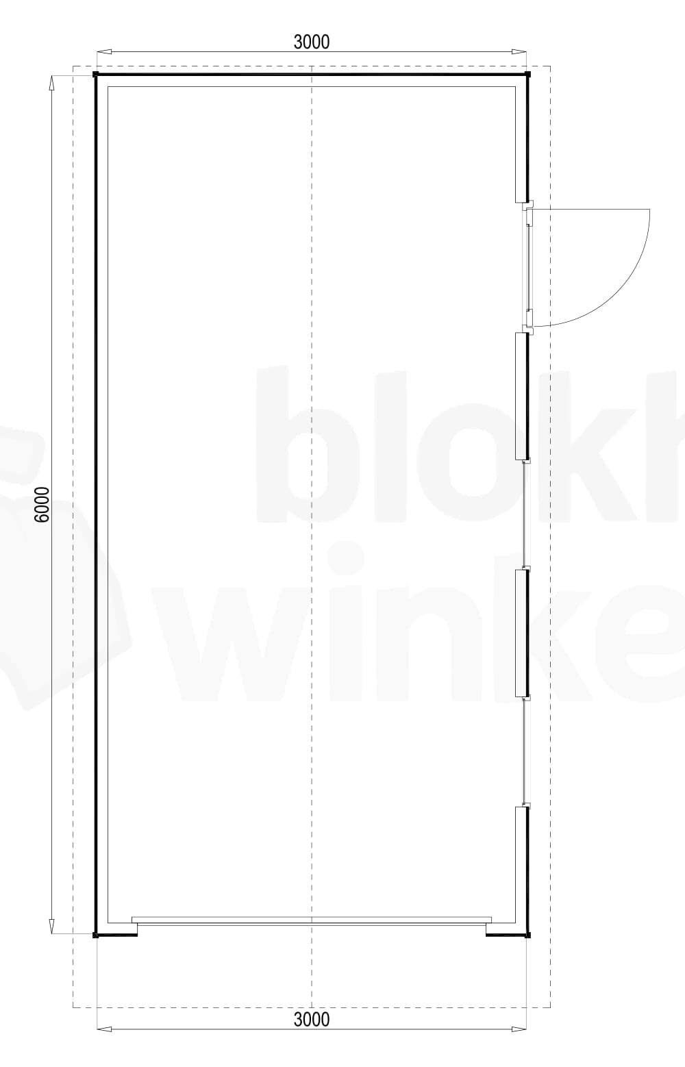 Plattegrond Birmingham 300x600