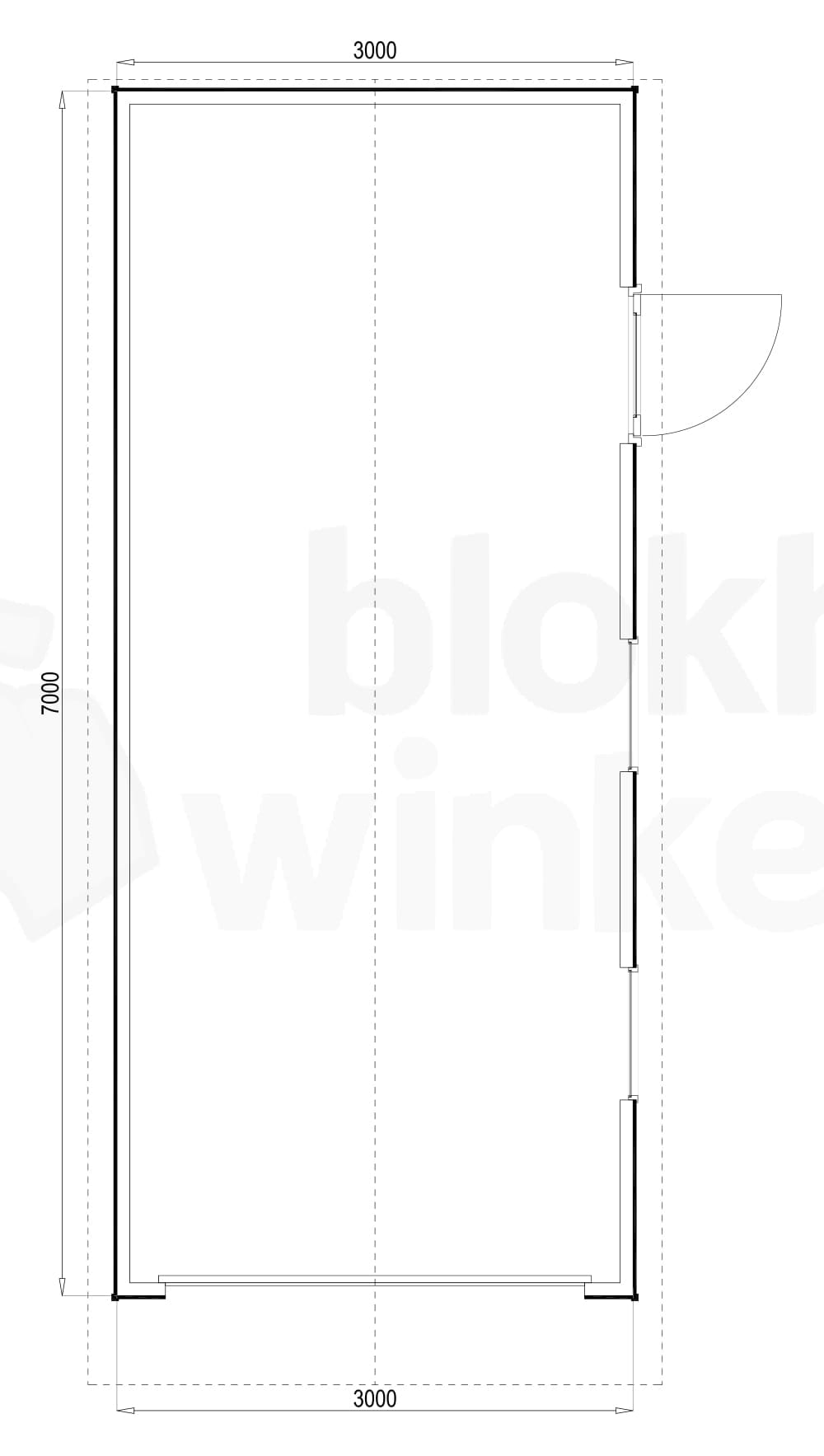 Plattegrond Birmingham 300x700