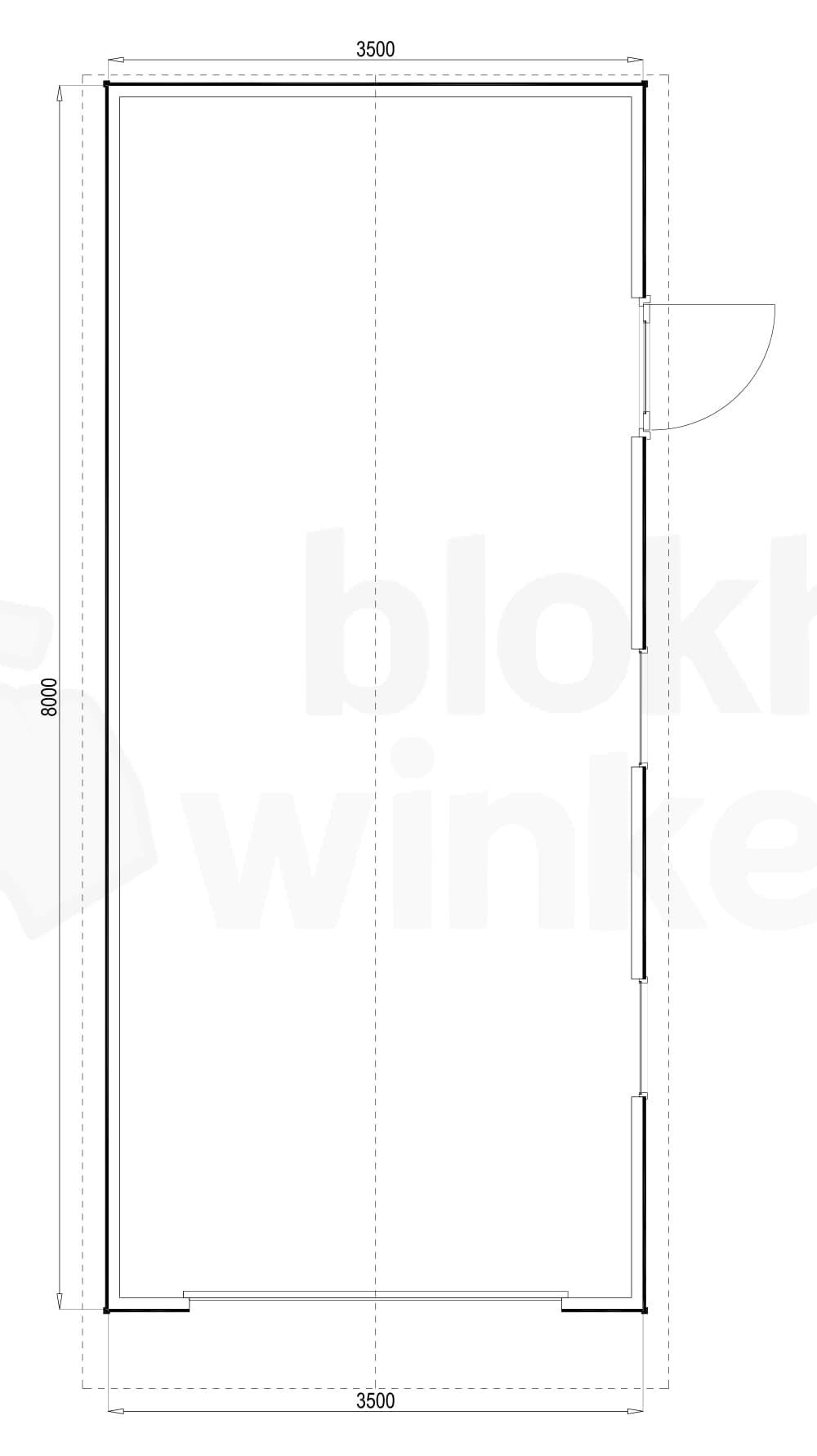 Plattegrond Birmingham 350x800