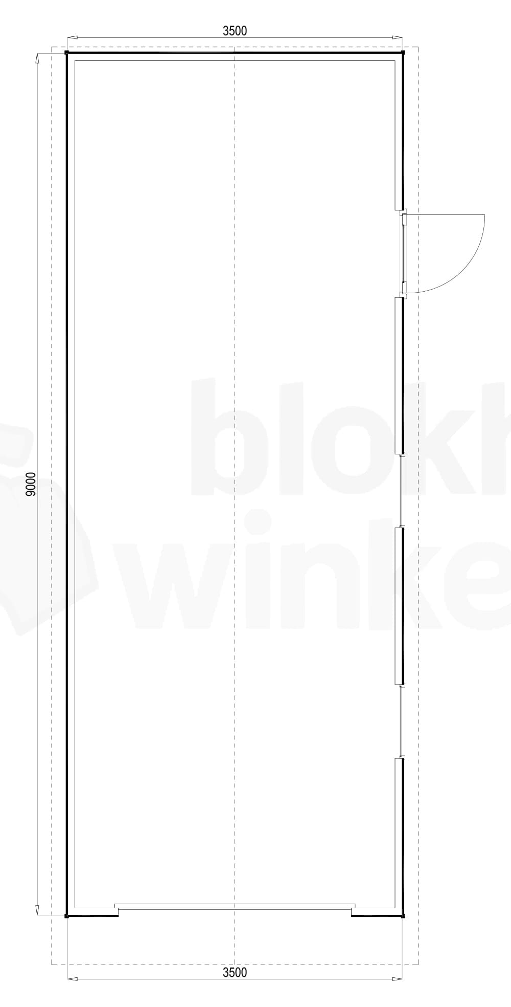 Plattegrond Birmingham 350x900
