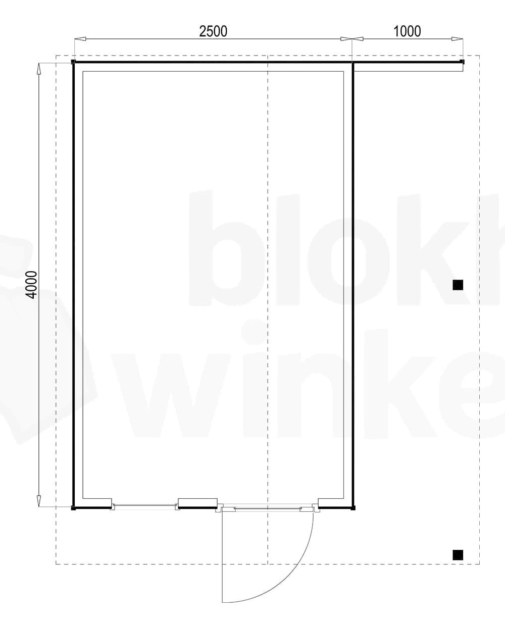 Plattegrond Bridgeport 250x400