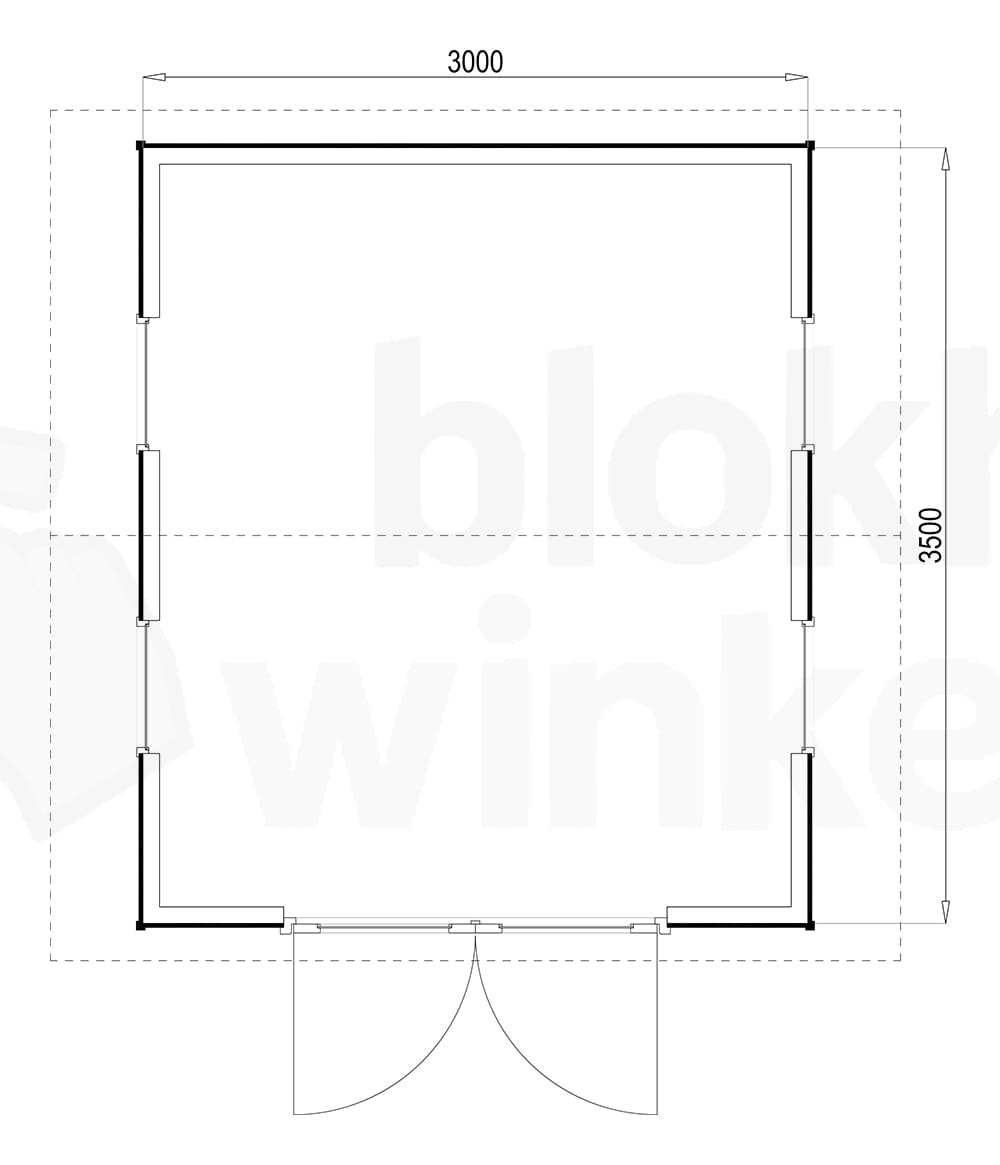 Plattegrond Burlington 300x350