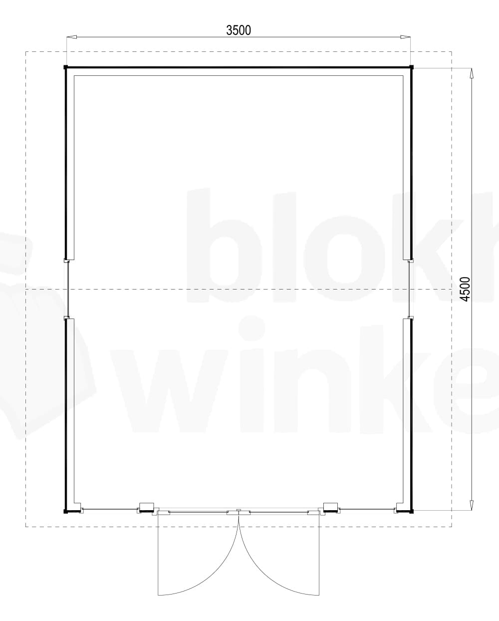 Plattegrond Burlington 350x450