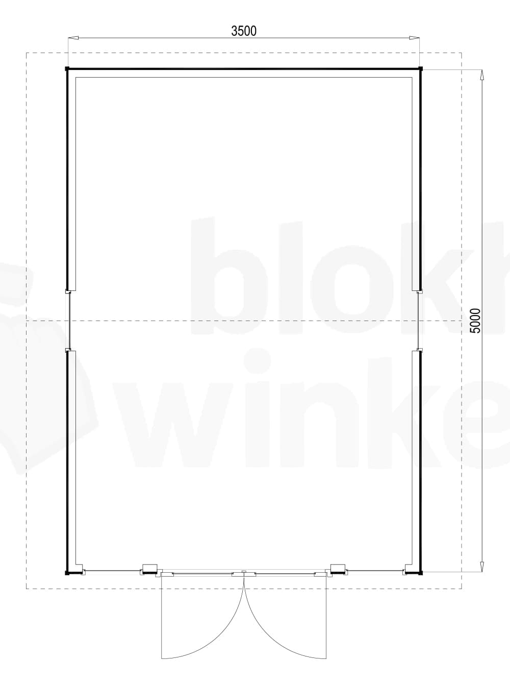 Plattegrond Burlington 350x500
