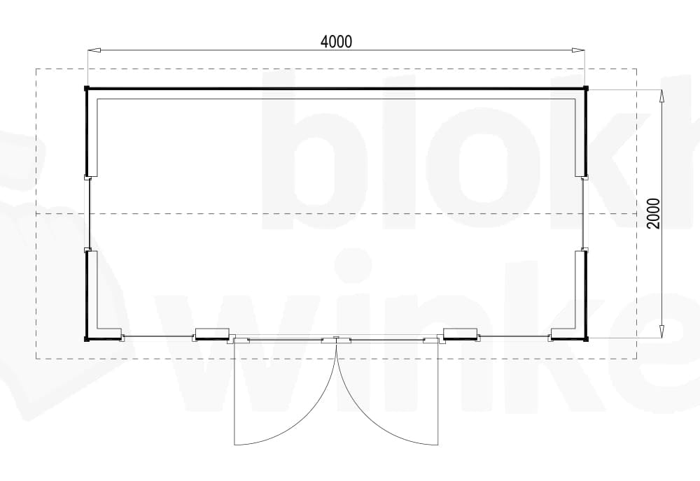Plattegrond Burlington 400x200