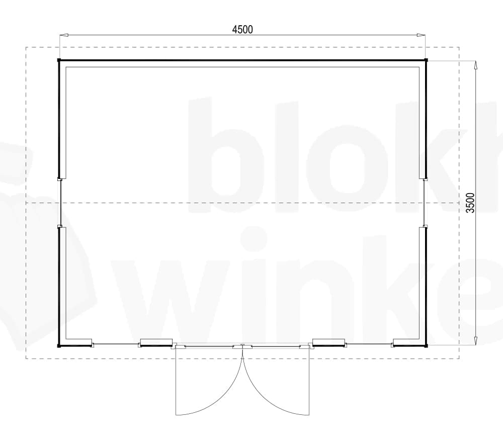 Plattegrond Burlington 450x350
