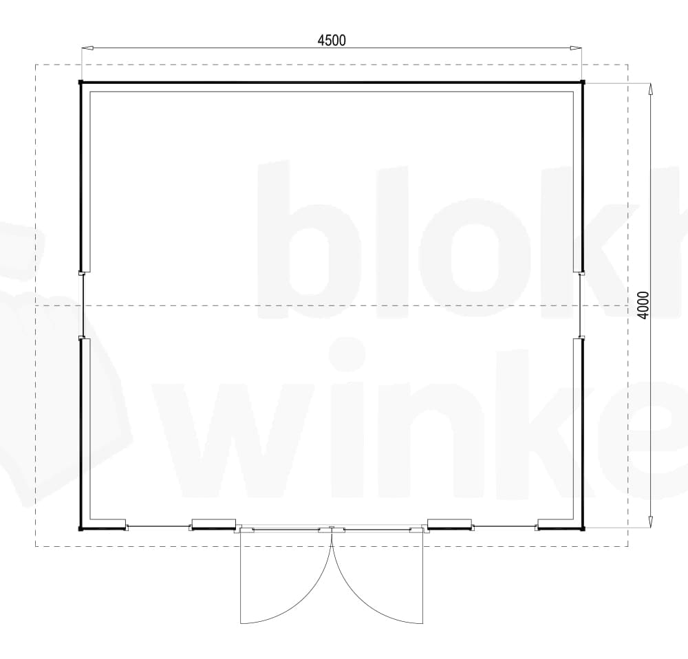 Plattegrond Burlington 450x400