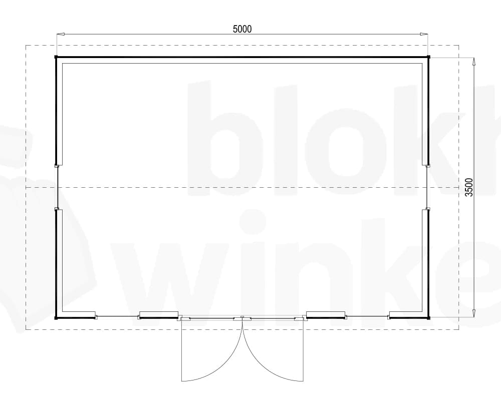 Plattegrond Burlington 500x350