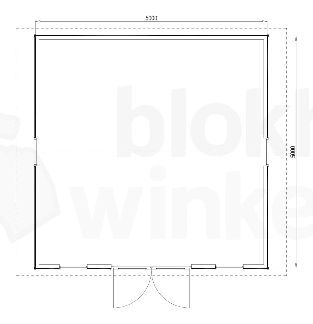 Plattegrond Burlington 500x500