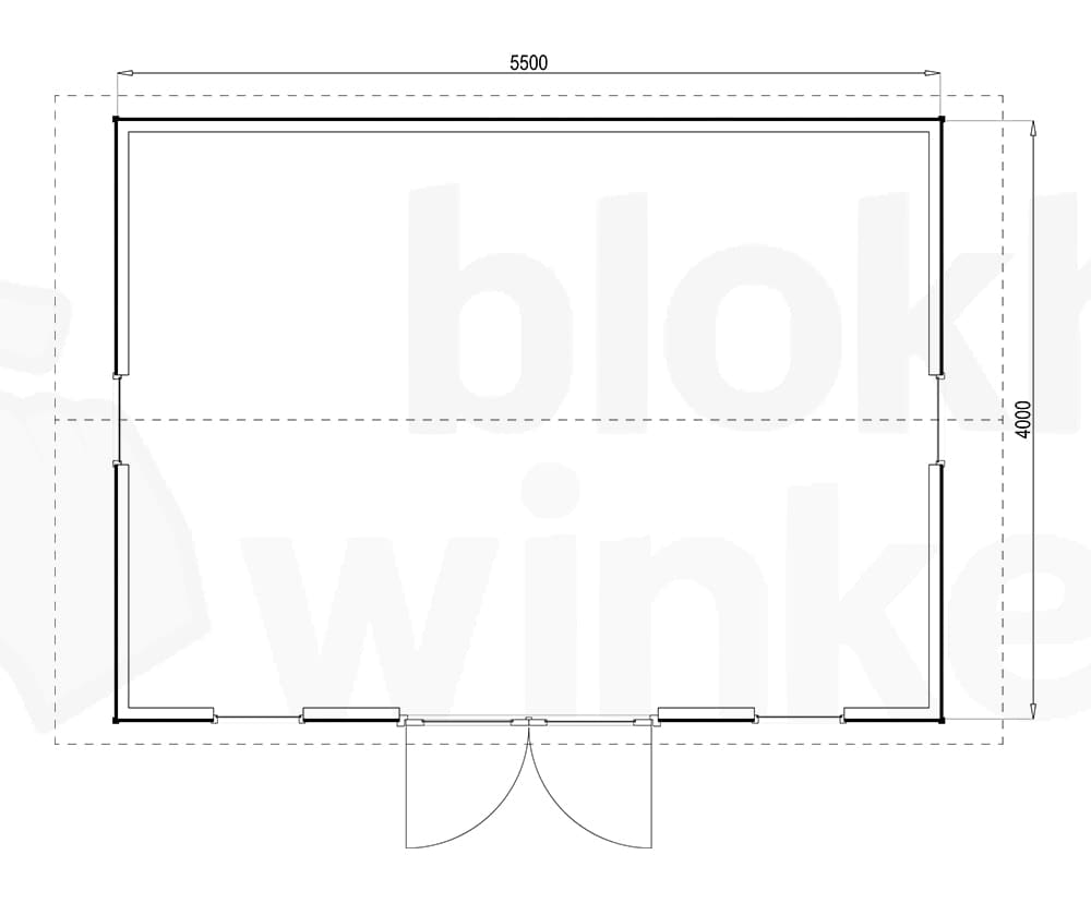 Plattegrond Burlington 550x400