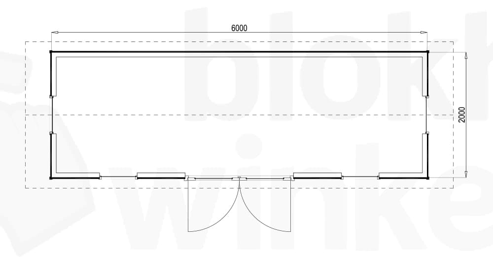 Plattegrond Burlington 600x200
