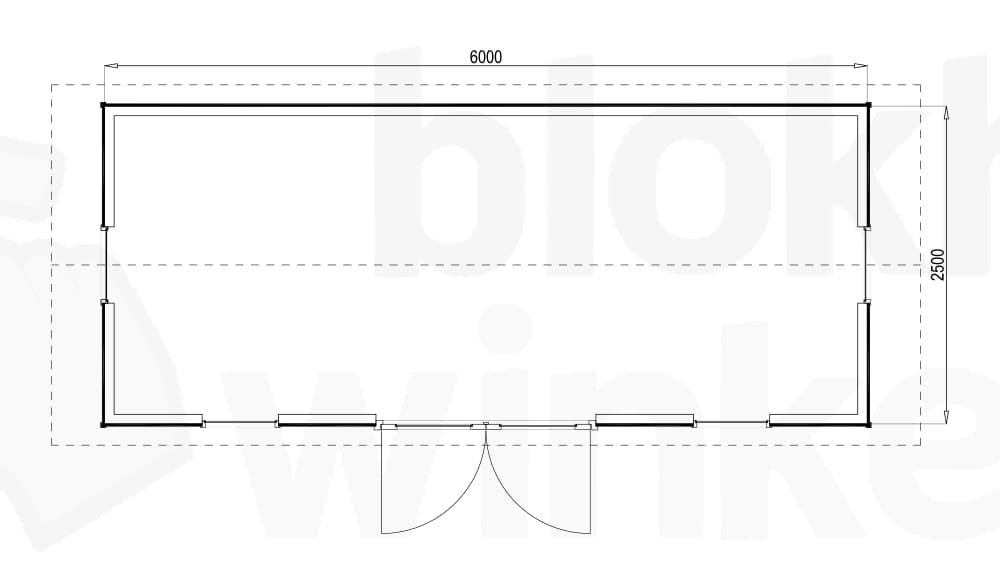 Plattegrond Burlington 600x250