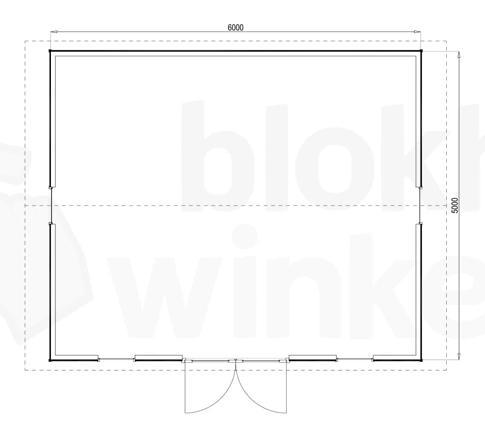 Plattegrond Burlington 600x500